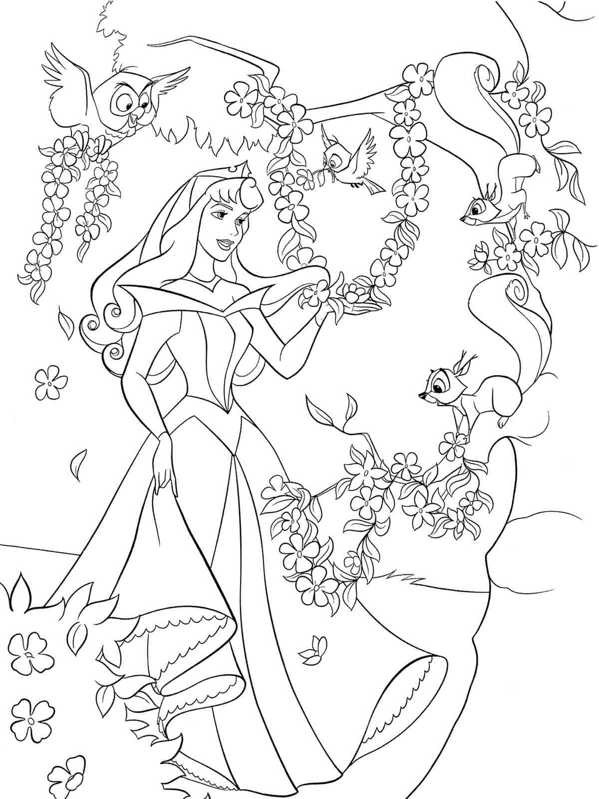 Putri Aurora di Hutan
