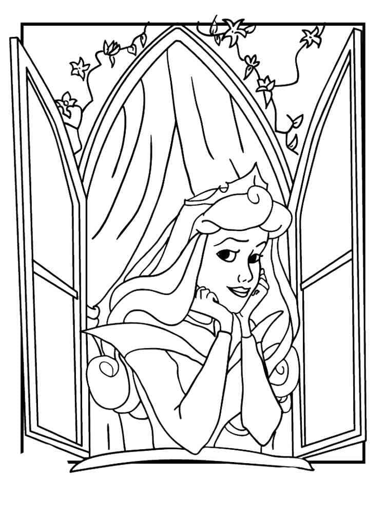 Putri Aurora di Jendela
