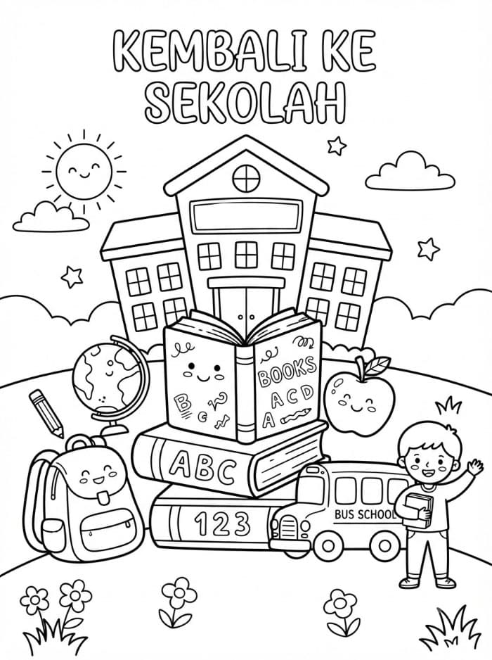 Sekolah ceria kembali ke sekolah