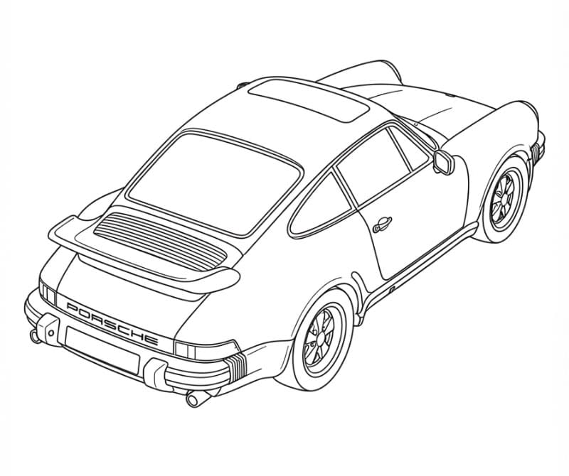 Tampilan Belakang Porsche