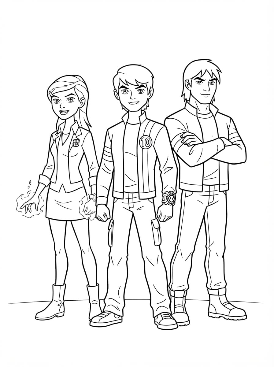 Tim Ben 10 berdiri