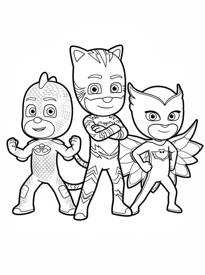 Tim PJ Masks siap