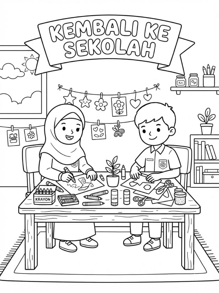 Waktu prakarya kembali ke sekolah