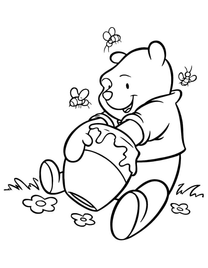 Winnie the Pooh dengan Stoples Madu