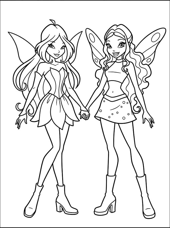 Winx Club Aisha dan Flora