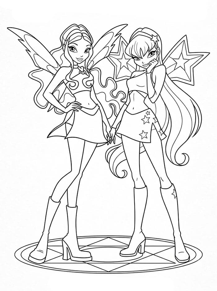 Winx Club Aisha dan Stella