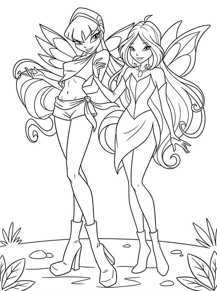 Winx Club Stella bersama Flora