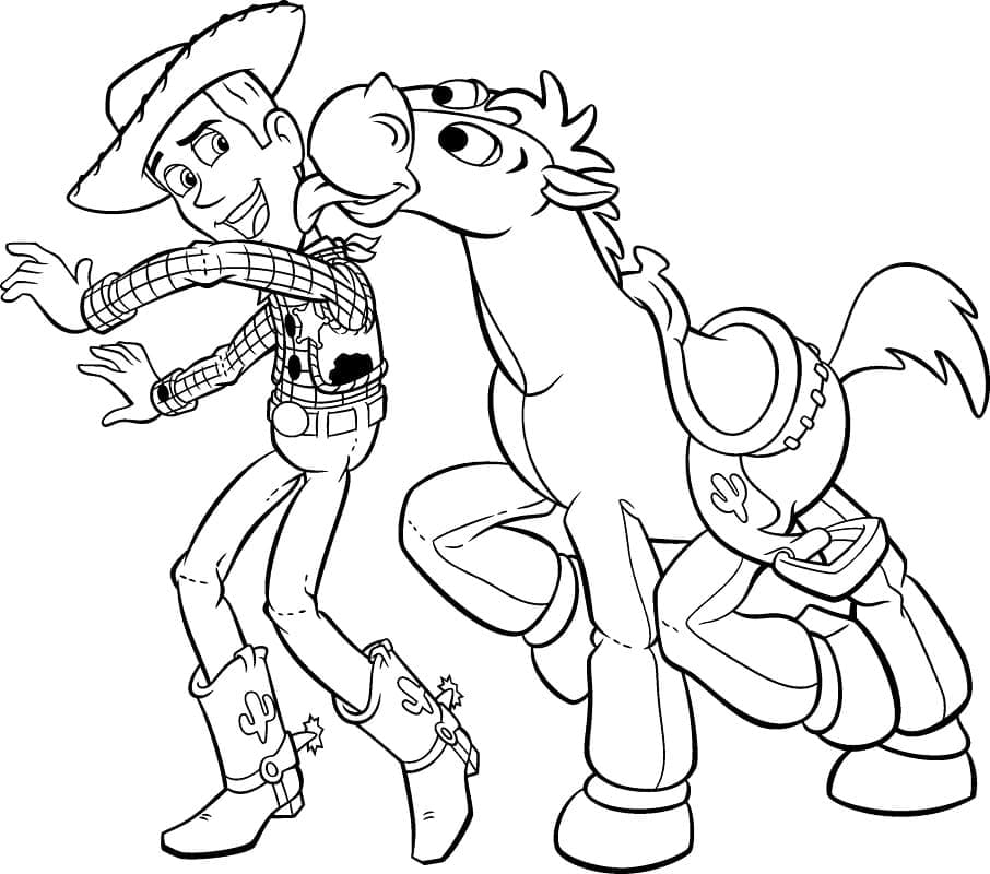 Woody dan Bullseye Toy Story