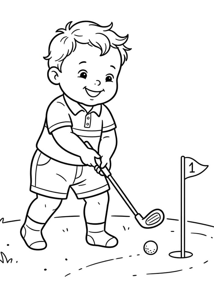 Bayi Bermain Golf