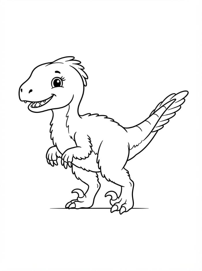 Bayi Velociraptor yang Lucu
