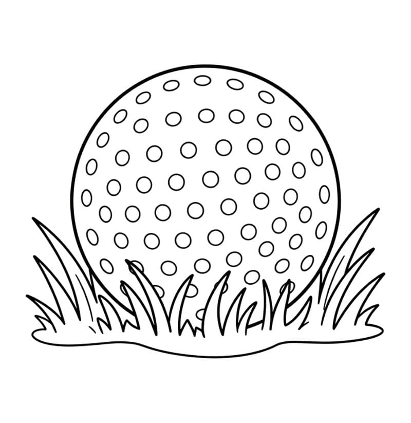 Bola Golf di Atas Rumput