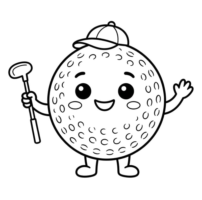 Bola Golf Lucu