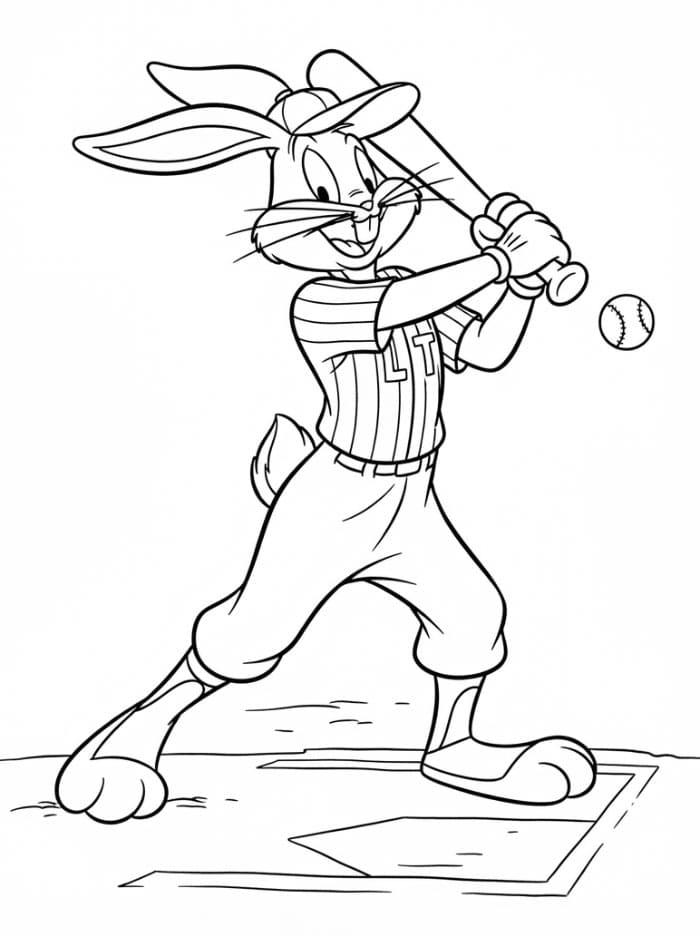 Bugs Bunny bermain bisbol