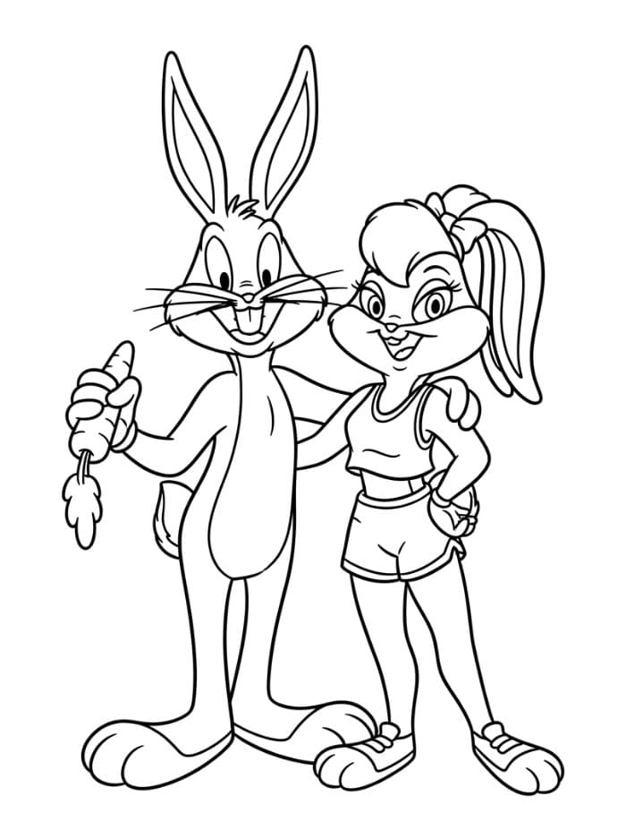 Bugs Bunny dan Lola Bunny gratis