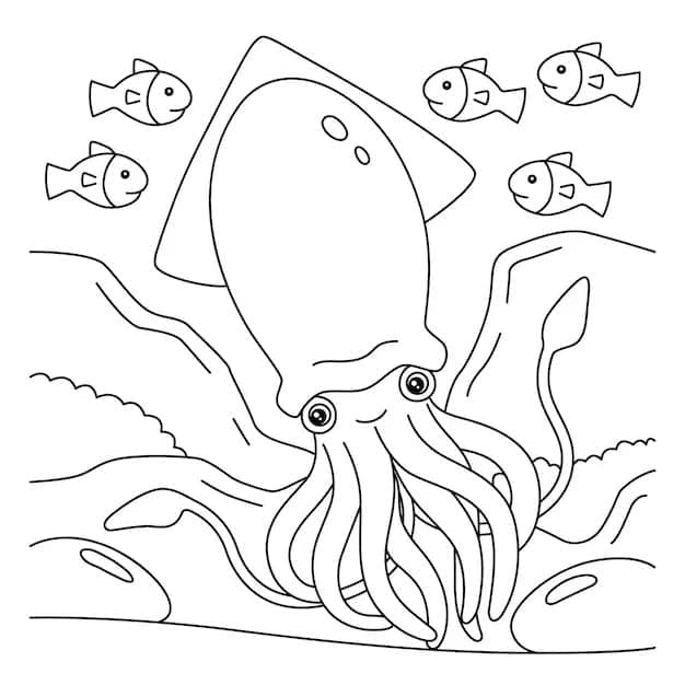 Cumi-cumi dan ikan