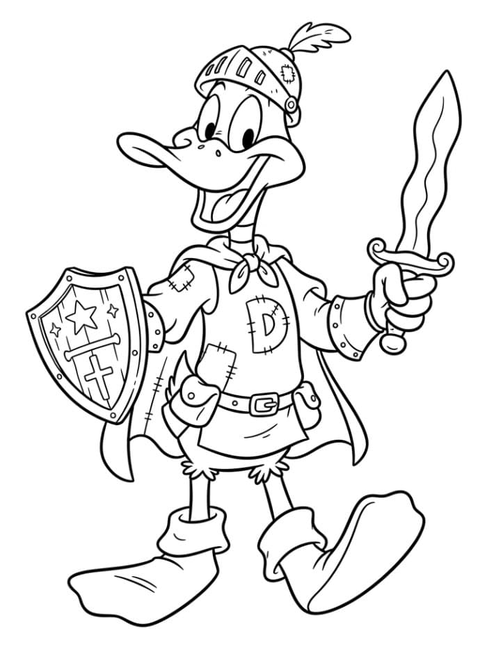Daffy Duck dengan kostum lucu