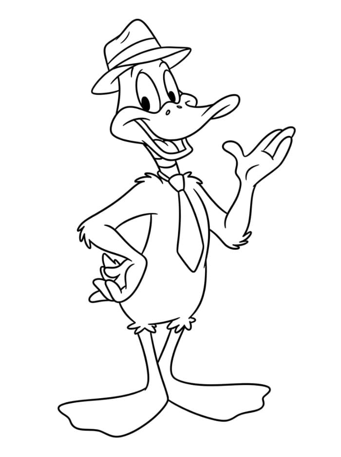 Daffy Duck dengan topi