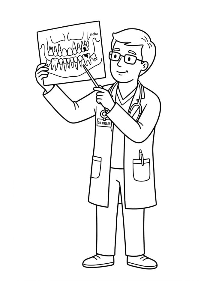 Dokter gigi memeriksa gratis