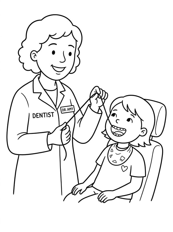 Dokter gigi tersenyum