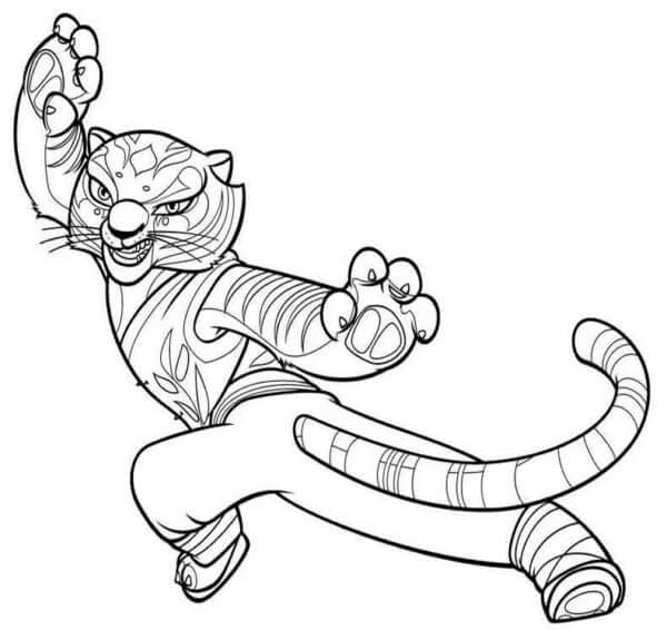 Gnissende tigress Kung Fu Panda