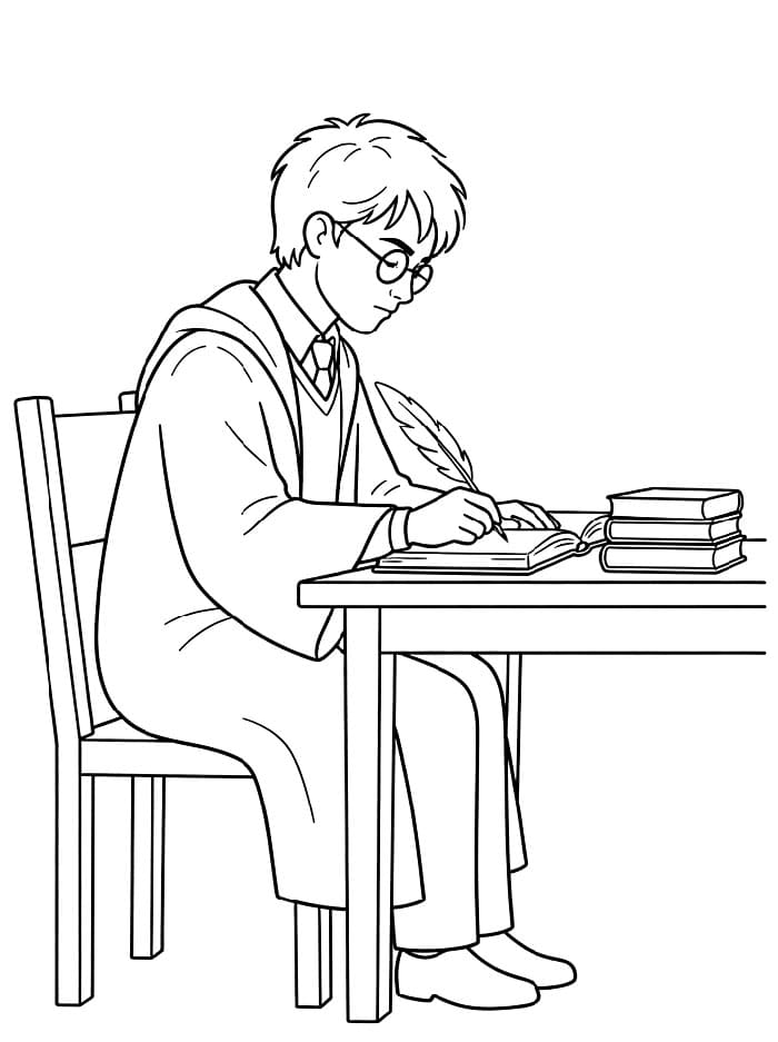 Harry Potter di perpustakaan