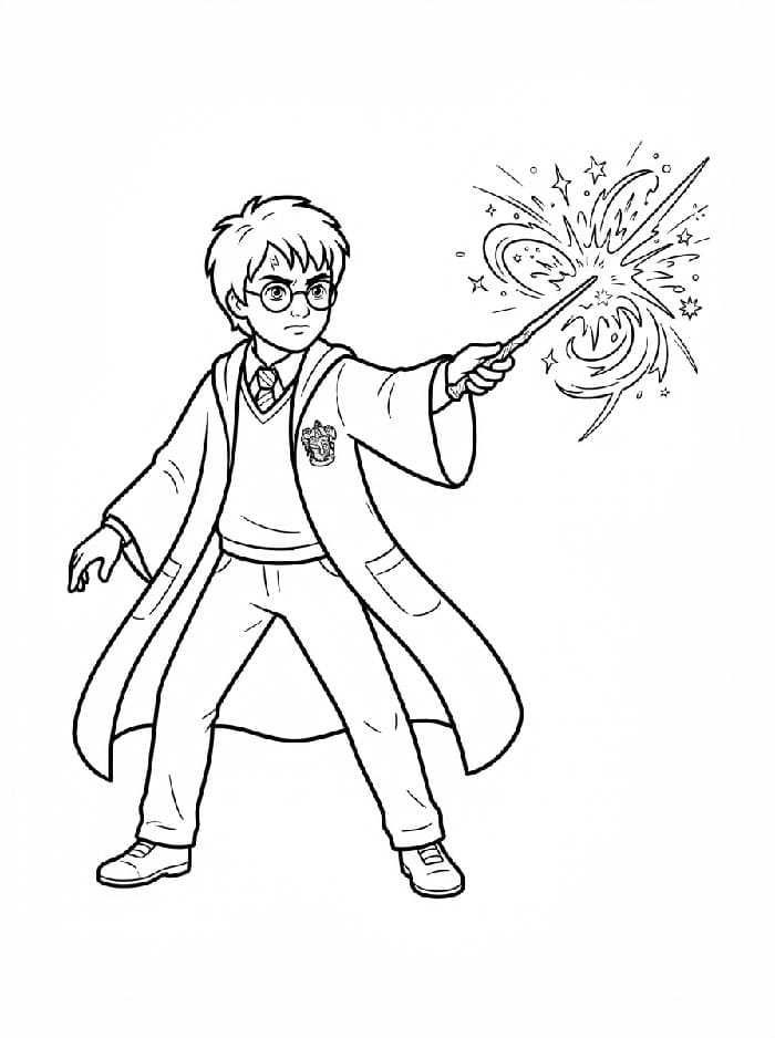 Harry Potter merapal mantra