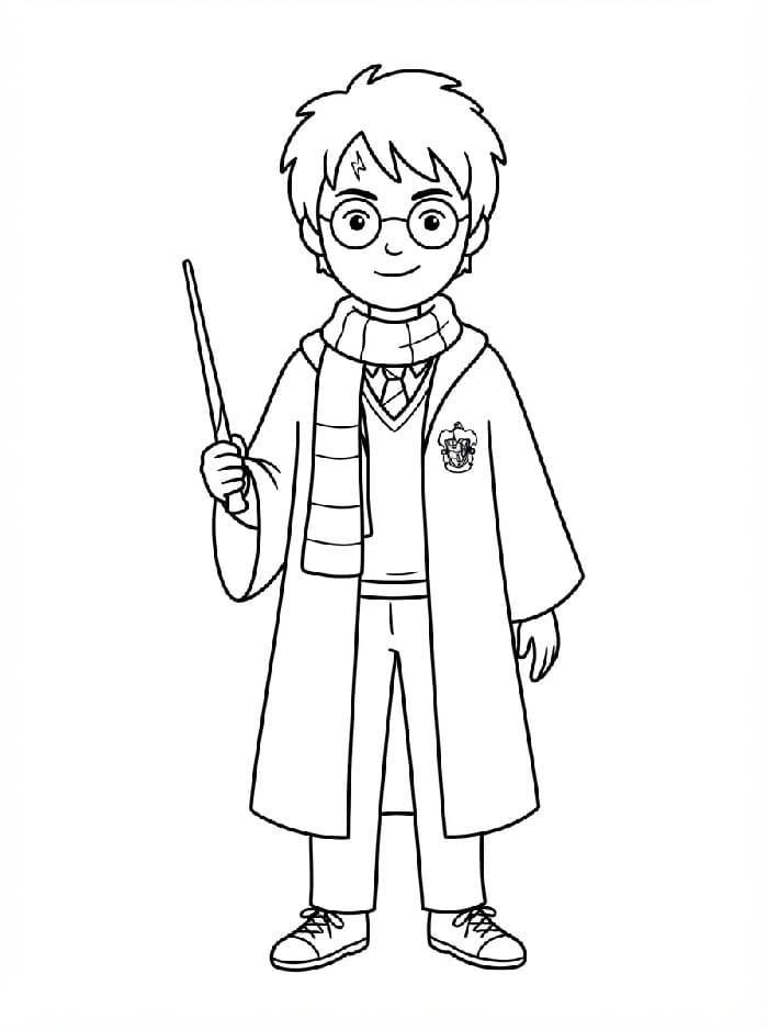 Harry Potter sedang berdiri