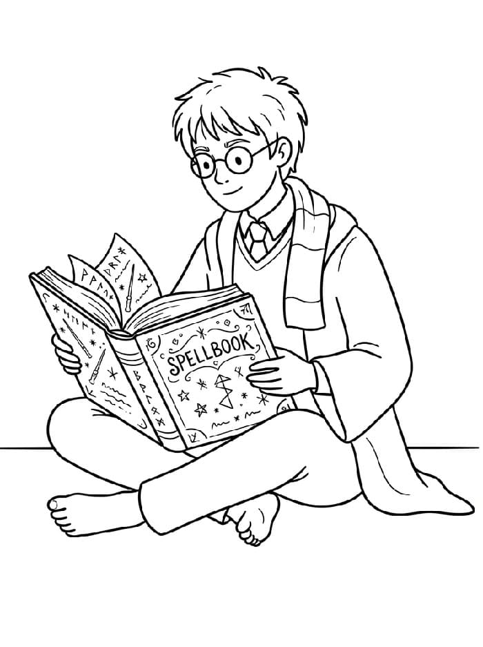 Harry Potter sedang membaca