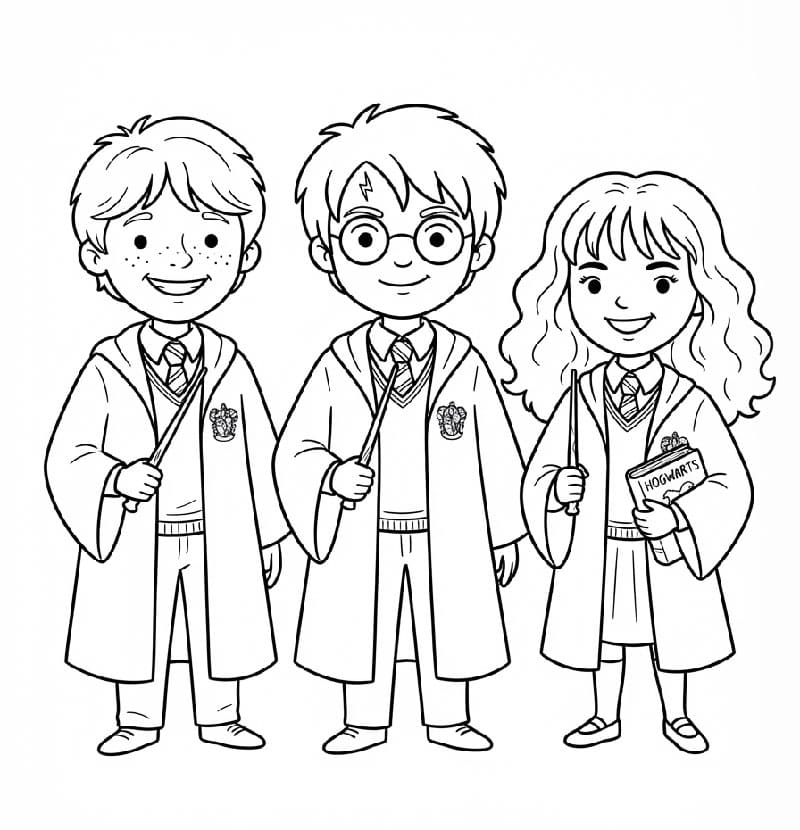 Harry, Ron, dan Hermione