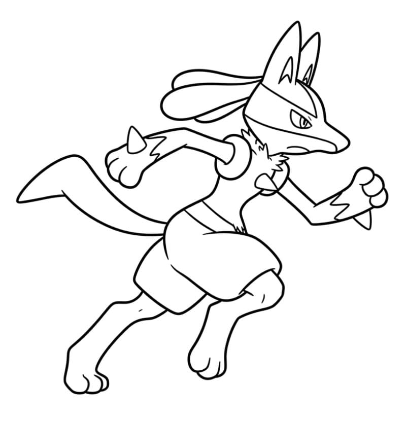 Lucario berlari