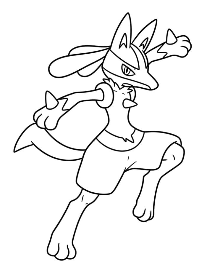 Lucario melompat