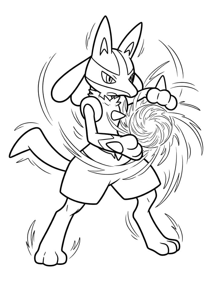 Lucario menggunakan Aura