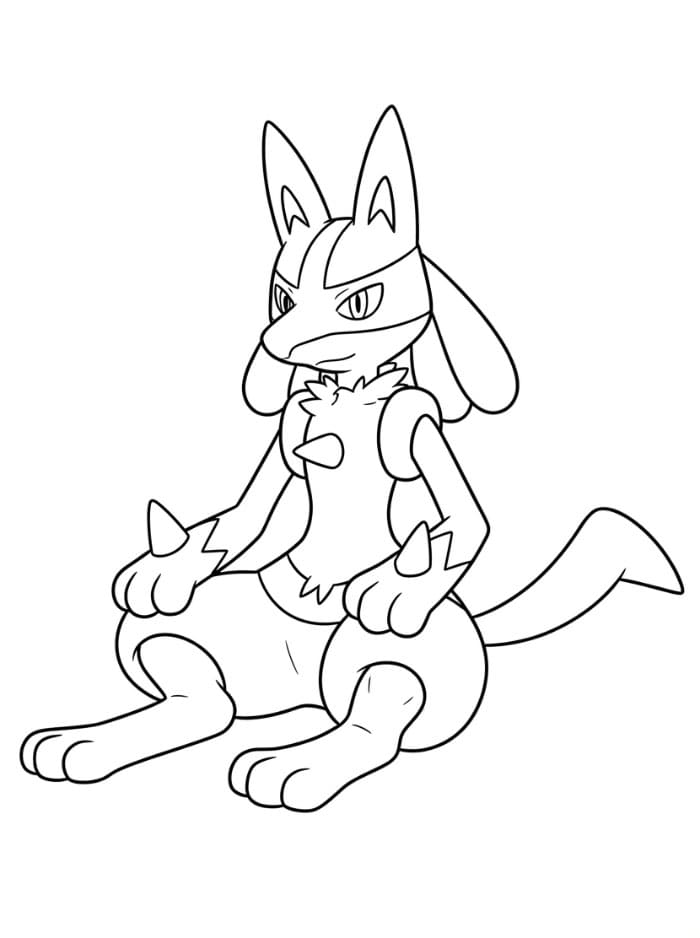 Lucario sedang beristirahat
