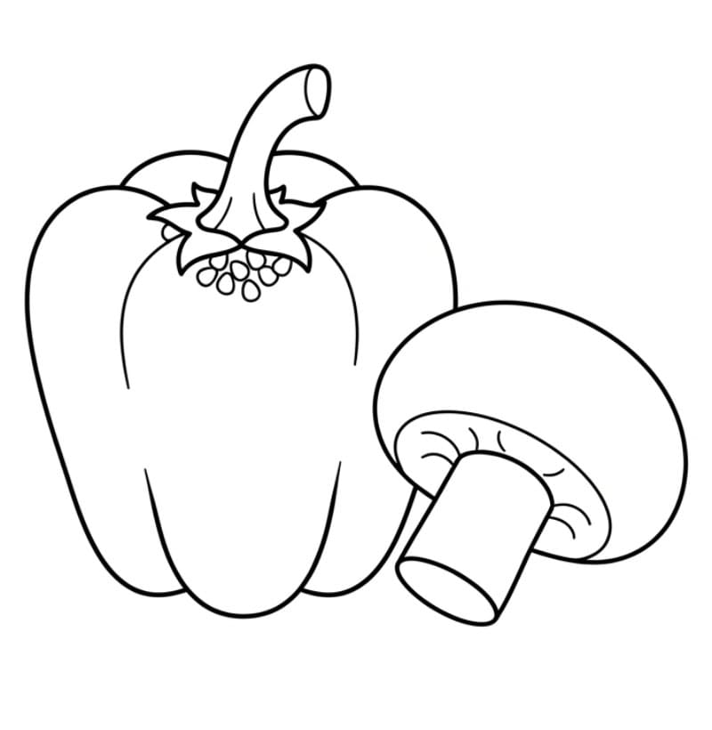 Paprika dan jamur