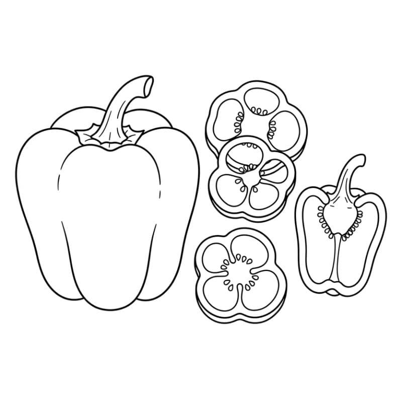 Paprika dengan perosotan