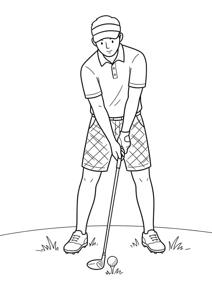 Pegolf Bersiap Memukul