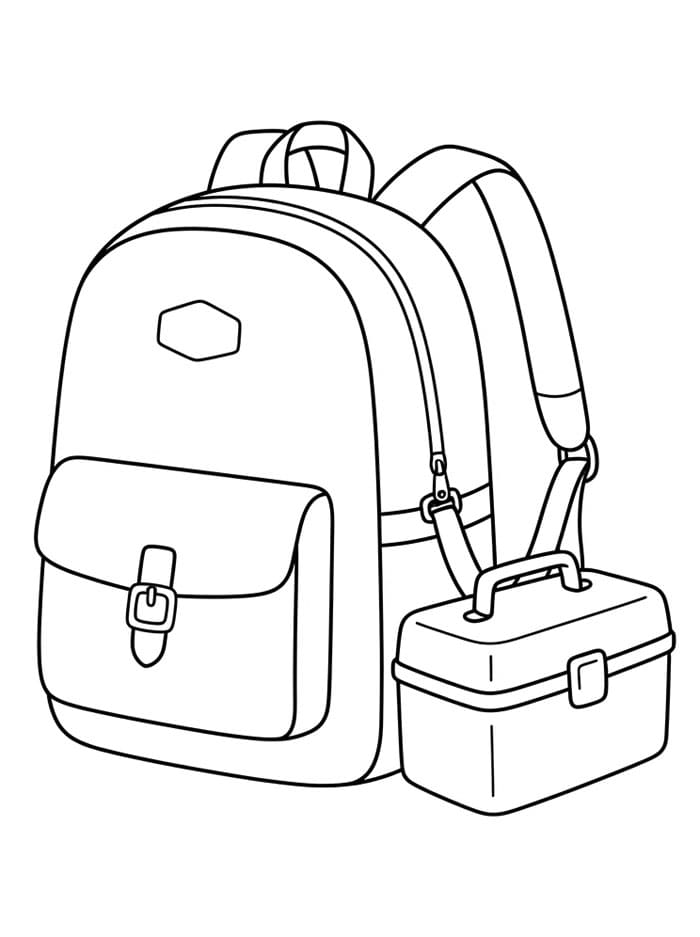 Ransel dengan Kotak Bekal