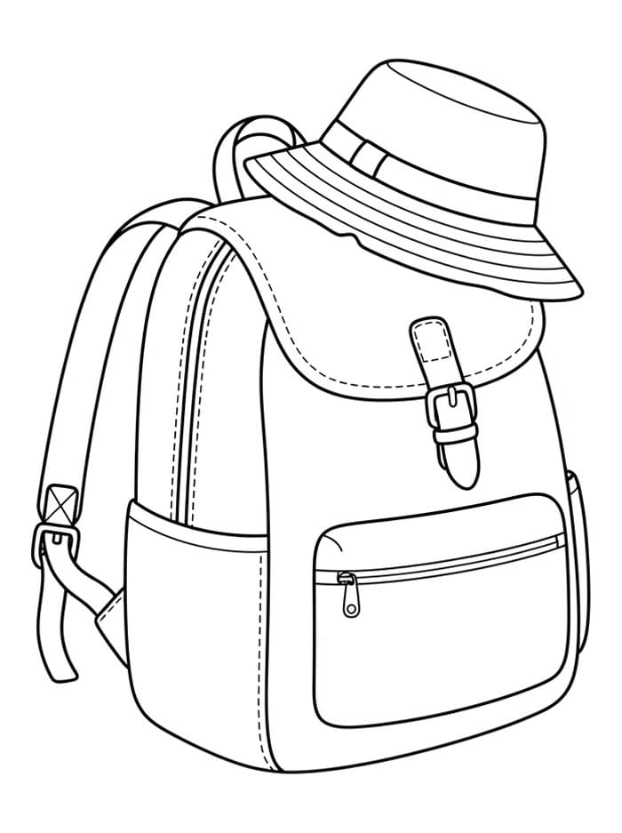 Ransel dengan Topi