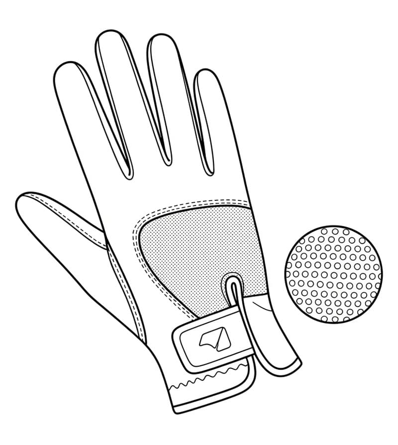 Sarung Tangan dan Bola Golf