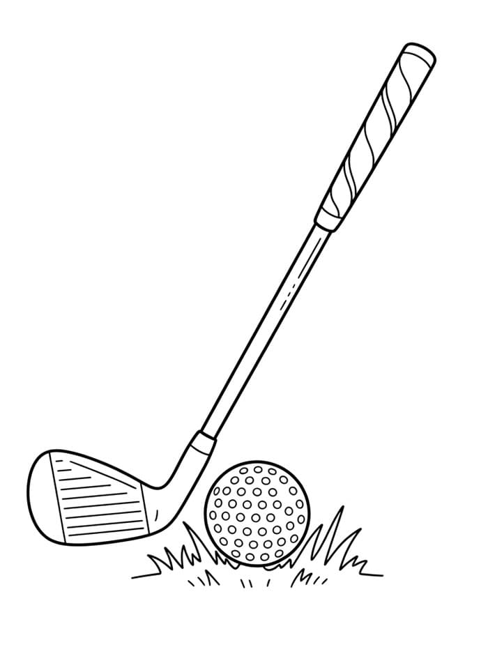 Stik dan Bola Golf