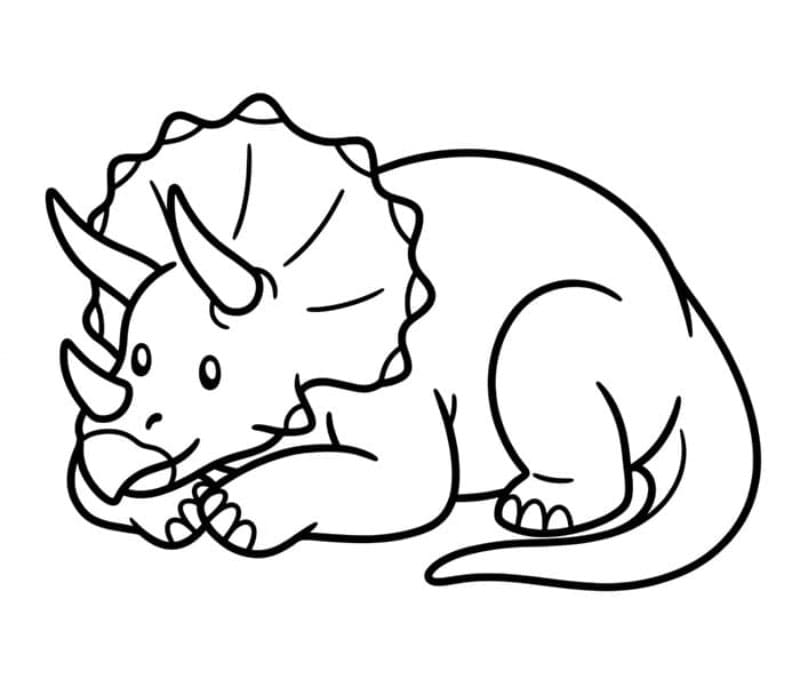 Triceratops Beristirahat