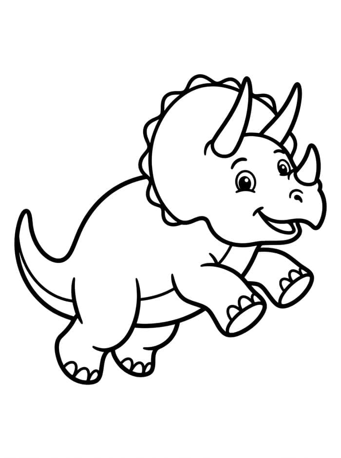 Triceratops Melompat
