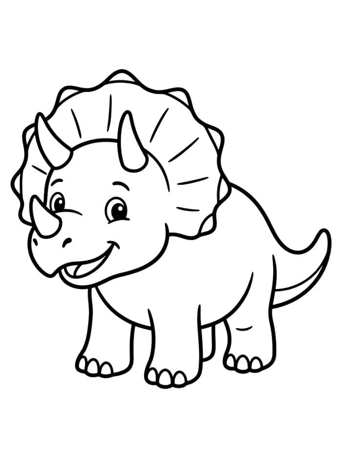 Triceratops yang Menggemaskan
