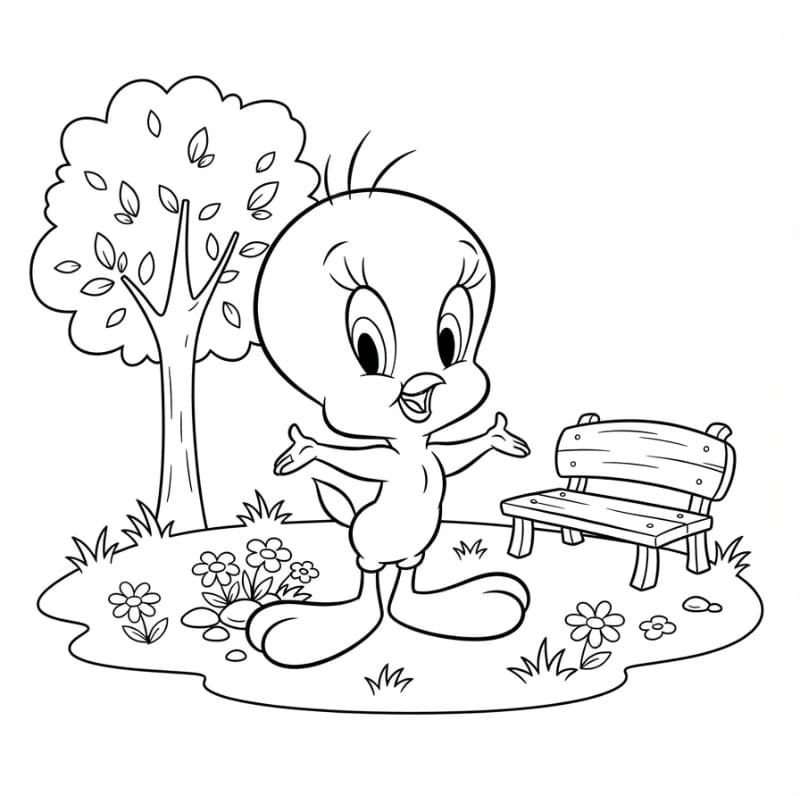 Tweety di taman