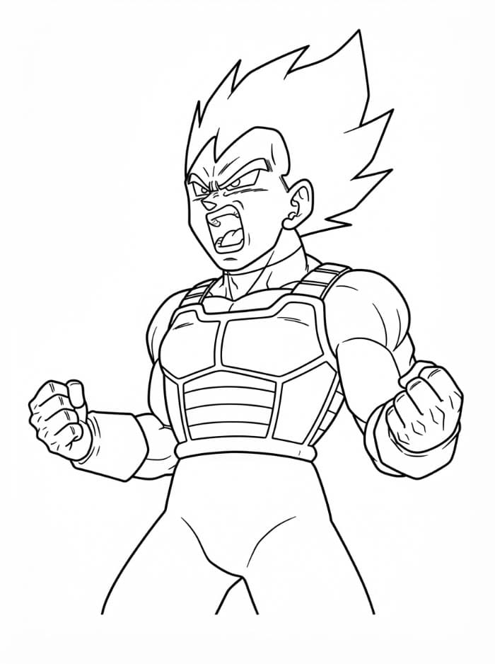 Vegeta Berteriak