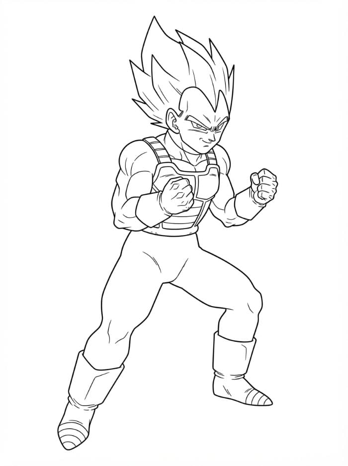 Vegeta dalam Posisi Bertarung