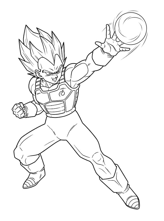 Vegeta Melempar Bola