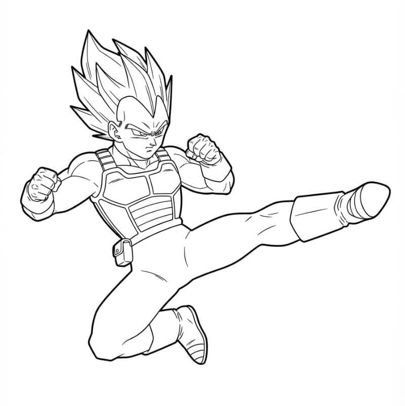 Vegeta Menendang