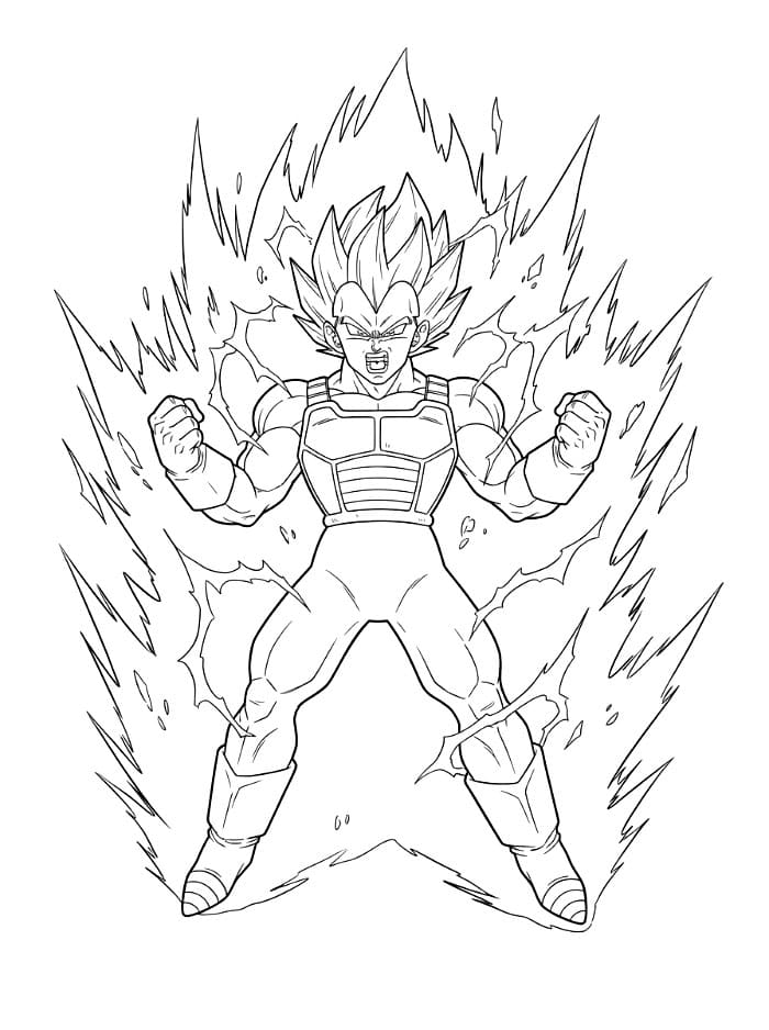 Vegeta Mengisi Daya