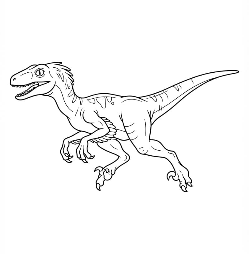 Velociraptor Berlari